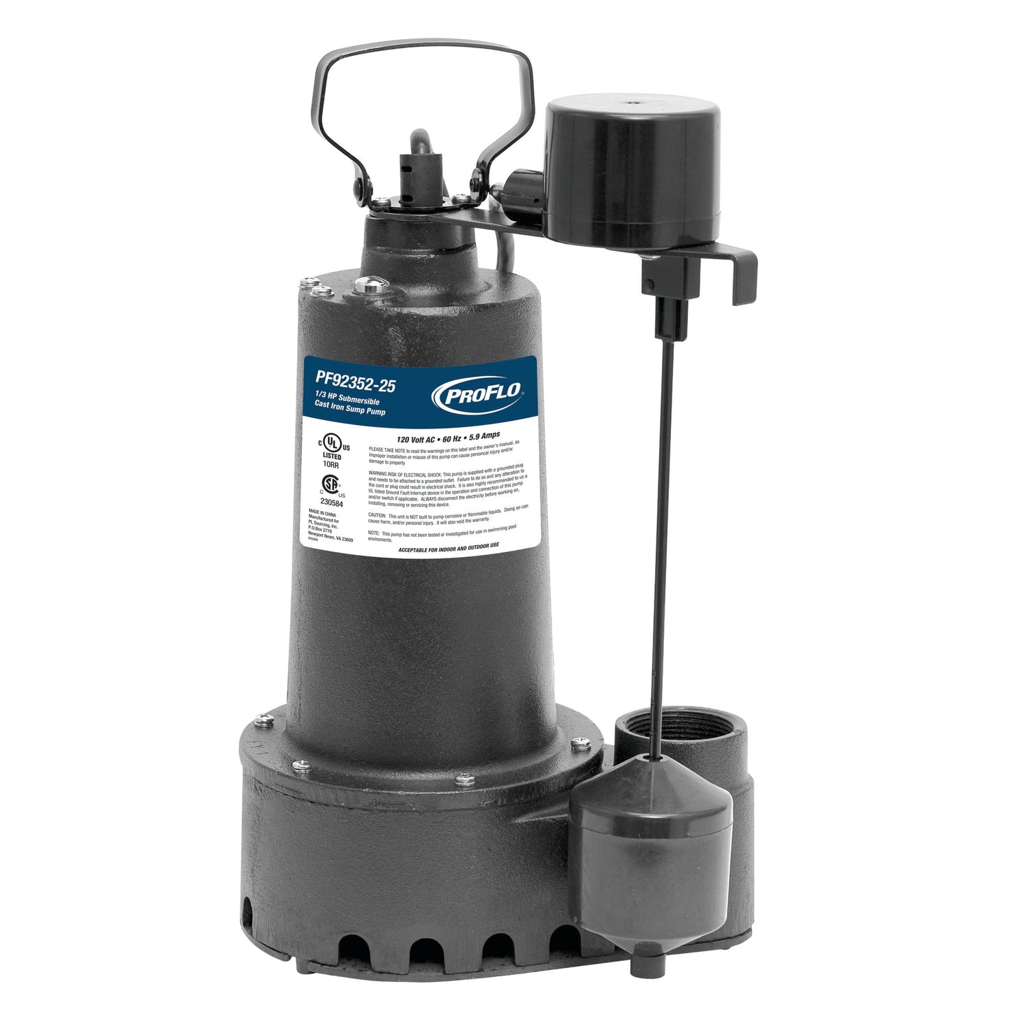 PROFLO PF9235225 Cast Iron Sump Pump - N/A