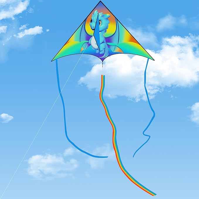 Large Kites for Adults Kites for Kids Ages 4-8， 8-12 Beach Park Outdoor Game Activities, Gifts for Easter and Festival