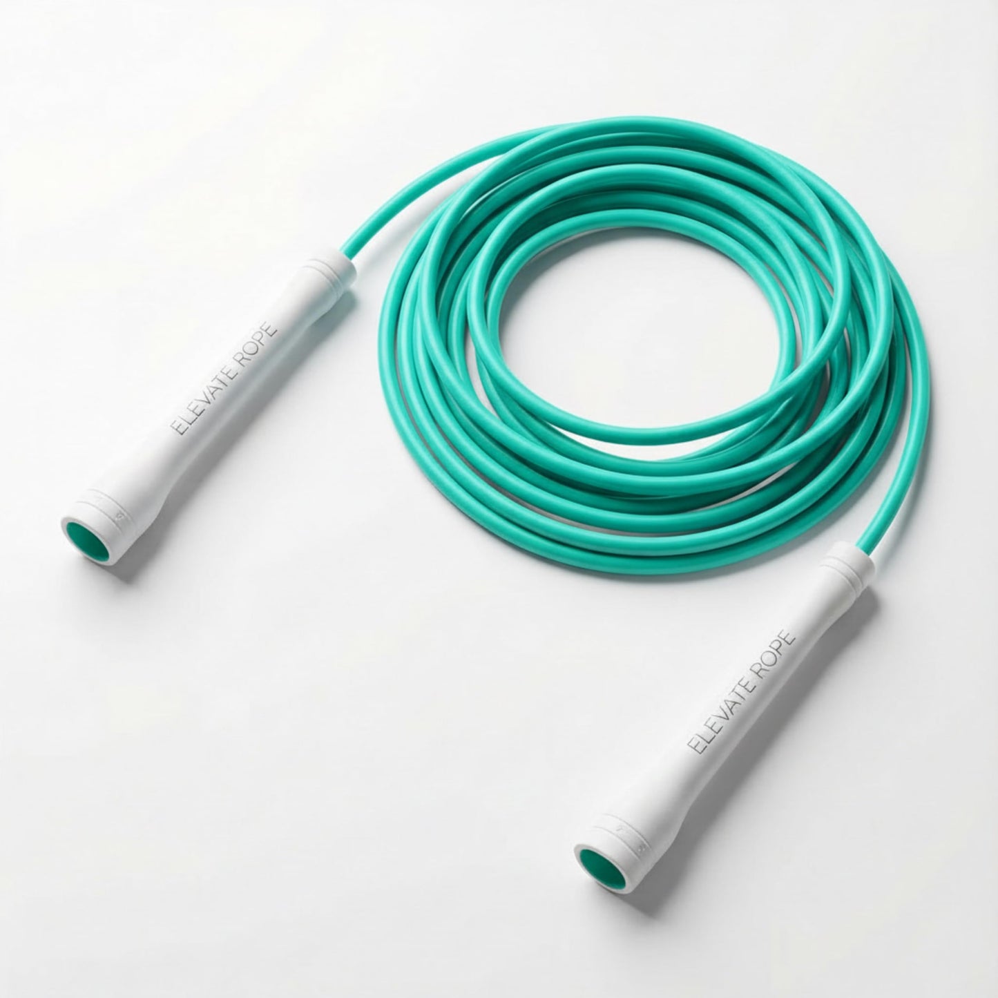 Elevate Rope Professional Speed Rope - 3m Adjustable Skipping rope, 5mm PVC with Nylon Core for Cardio, Double Unders & Crossfit - Durable Jump Rope Used for Indoor/Outdoor Training. (Turquoise)