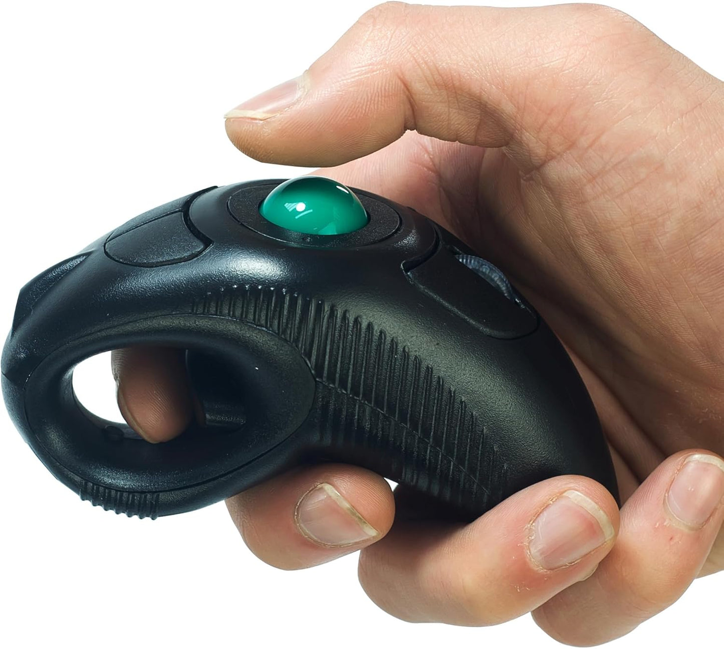 YUMQUA 2.4GHz Finger Handheld Mouse, Trackball Mouse Wireless, USB Wireless Fingertip with Roller Ball Hand Held Air