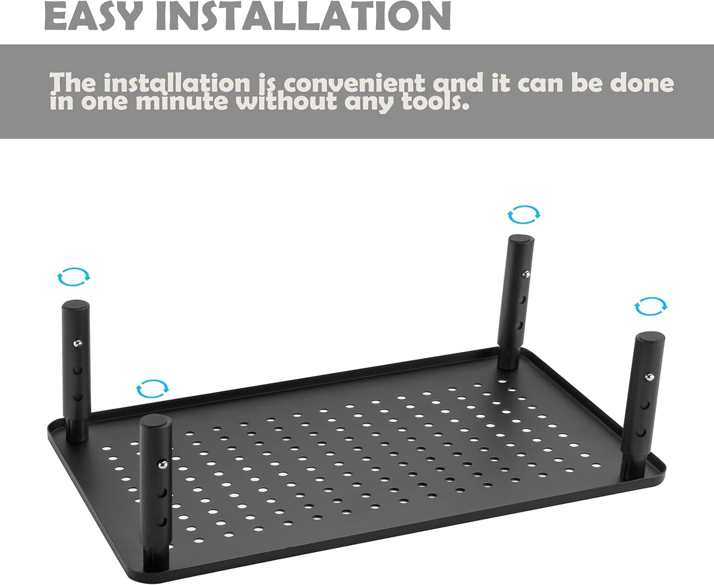 VONDETYR (1 Piece)(14.5" Lx9.3 Monitor Stand for Desk Monitor Riser, Adjustable Laptop Riser, Desk Organizer Desktop