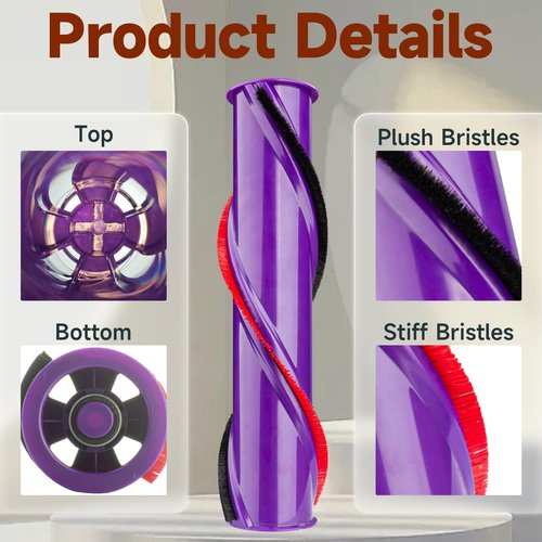 For Dyson V8 Roller Brush Replacement - For Dyson V8 Animal/Motorhead Cordless Vacuum Head Attachments, Part No. 967485-01