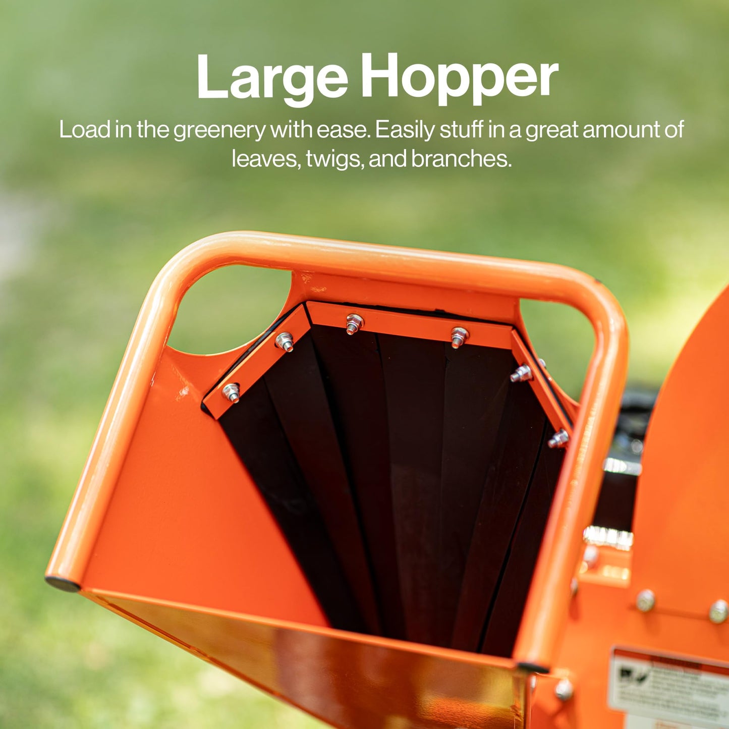 SuperHandy Mini Wood Chipper Shredder Mulcher Heavy Duty 7HP Compact Design 3" Inch Max Capacity