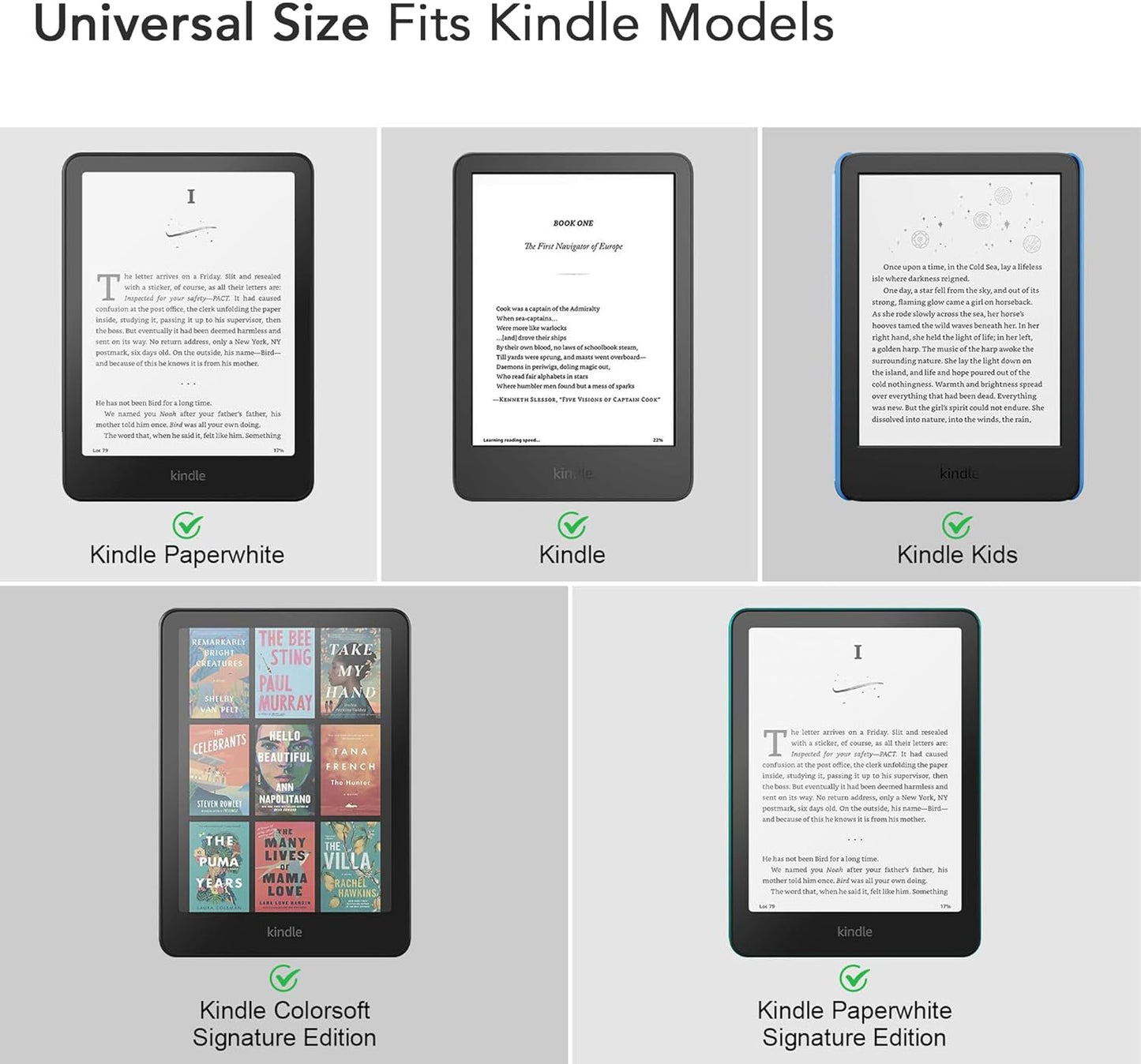 SEPTBEAM Ergonomic Silicone Hand Strap Holder for Kindle and Teblets - Handed Reading, Minimize Drops & Fatigue