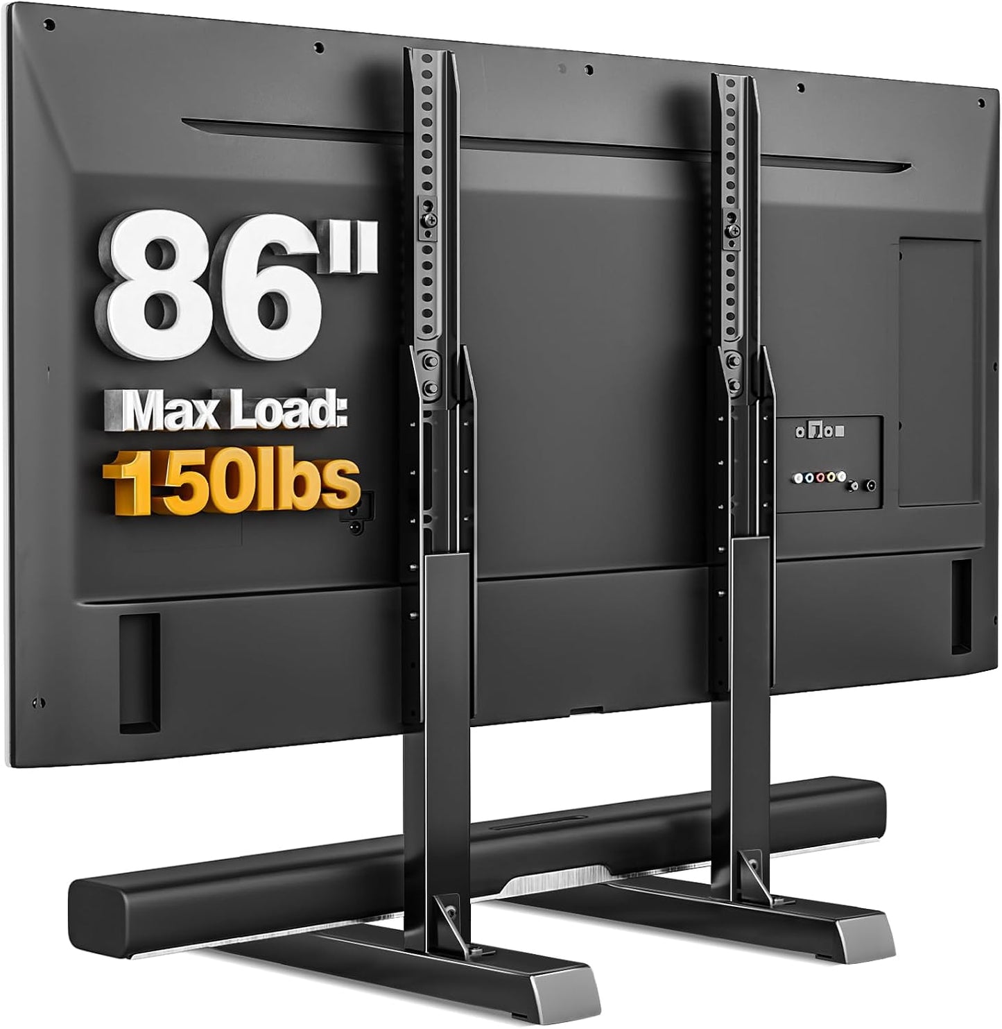 37 86 Inch 150lbs, 800x600mm, Universal TV Legs, Table Top TV Stand Base with Height Adjustable for Most to TVs