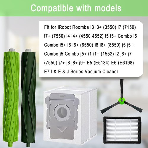 iRobot Replacement Parts - Multi-Surface Roller Brushes, Vacuum Bags, Filters & Side Brushes Set