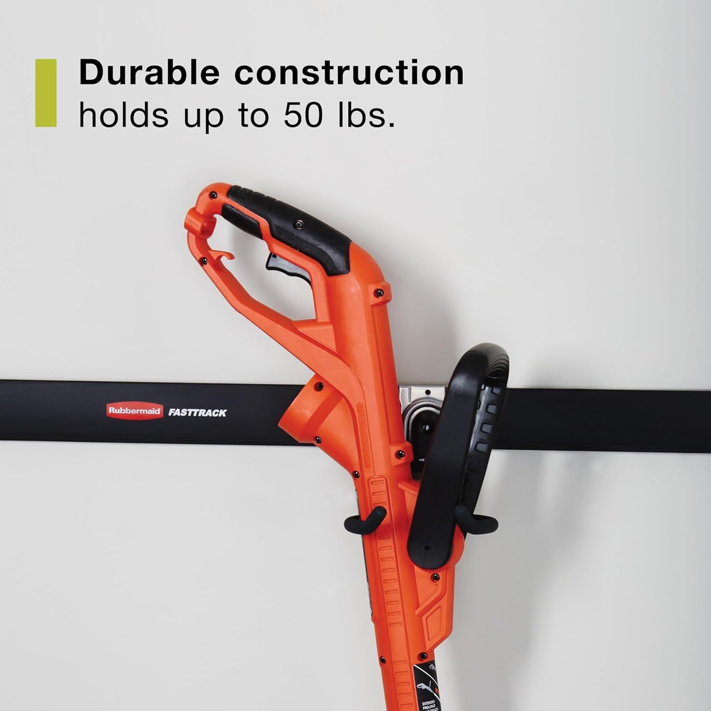 Rubbermaid Garage Power Tool Holder - Wall Mounted Storage System Holds Up to 50 Pounds | Satin Nickel Finish