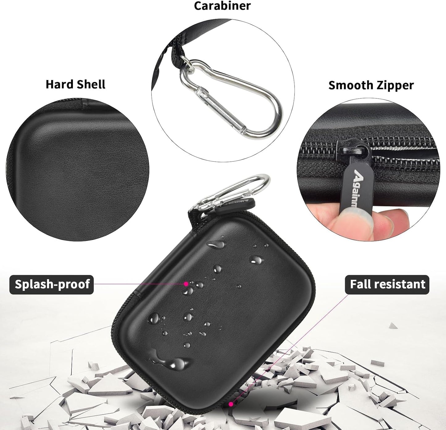 Travel Carrying Case Compatible with Plaud Note/for Plaud Note Pro AI Voice Recorder, Hard Storage Bag for Digital
