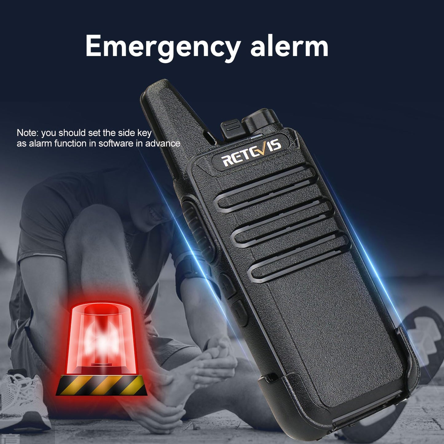 Retevis RT22 Walkie Talkies Mini, Rechargeable Two Way Radio Long Range, 2 Way Radio Small, Portable VOX, for Business Commercial Work School Church Restaurant (20 Pack,Black)