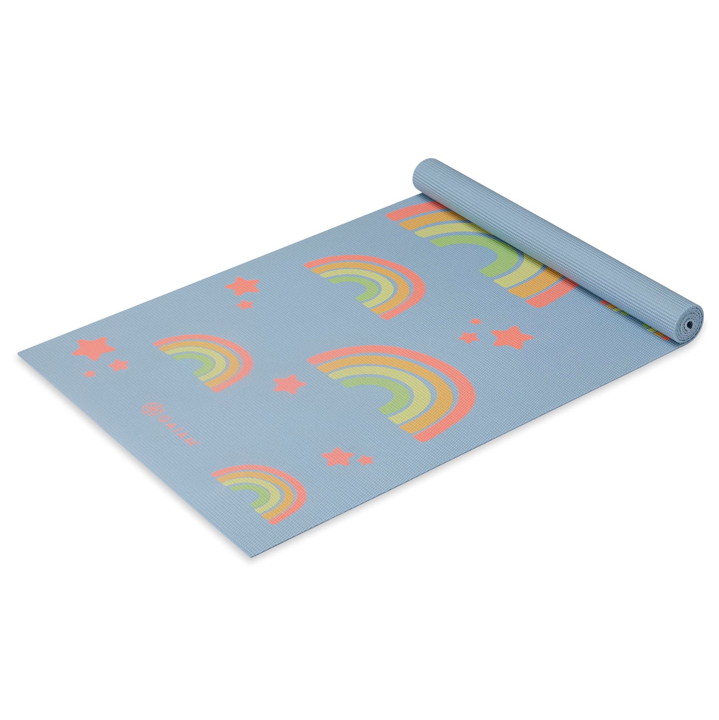 Gaiam Kids Yoga Mat Exercise Mat, Yoga for Kids with Fun Prints - Playtime for Babies, Active & Calm Toddlers and Young Children (60" L x 24" W x 3mm Thick)