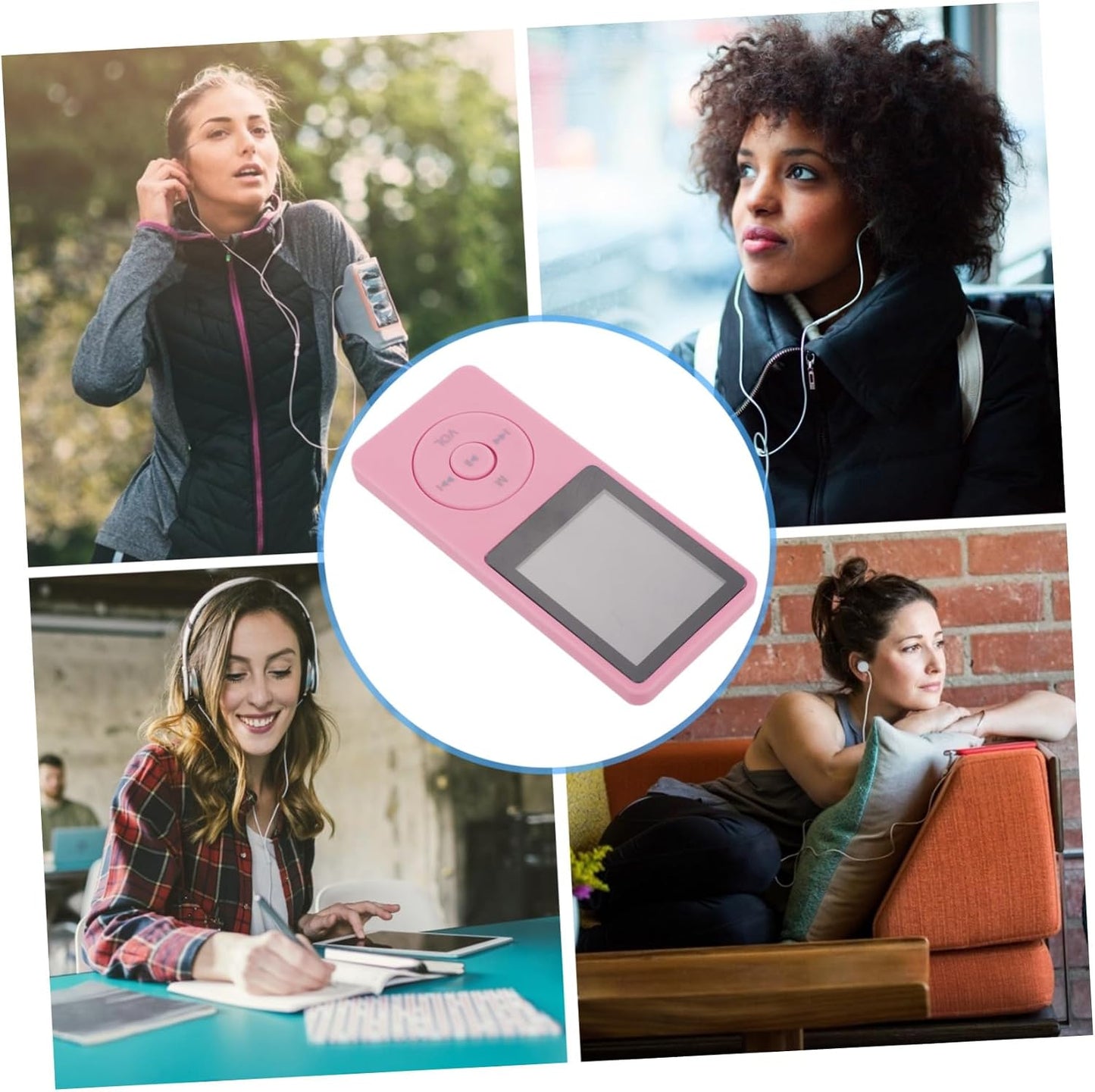 COOLHIYA Lossless Sound Player with Screen Portable Media Player for Students Supports Amv Formats Easy USB Transfer