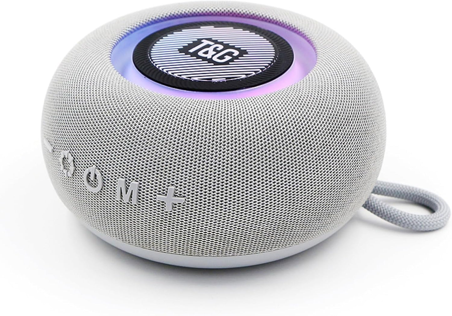 T&G IPX4 5.3, Portable Bluetooth Magnetic Speaker with Pulsing Lights, Stocking Stuffers, Waterproof, All Day Playtime
