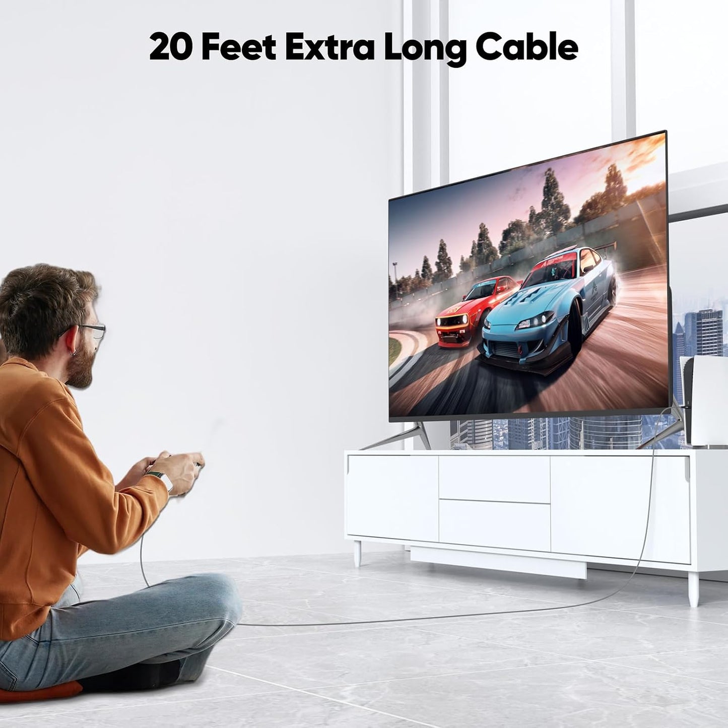 20ft 3.2 2 10Gbps 240W 4K@60Hz USB C to USB C Cable Long, USB C Gen High Speed Data Transfer & Charging & Type C