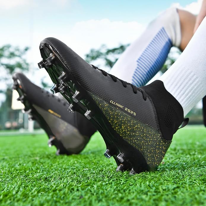 Mens Soccer Shoes Womens Indoor Outdoor Football Cleats Unisex Baseball Turf Shoe Youth Rugby Adult AG FG TF Football Boots Wide Training Sneaker