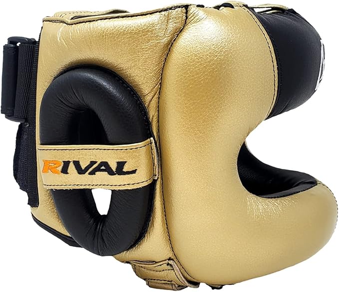 RIVAL Boxing RHGFS3 Face-Saver Sparring Headgear - Wide Eye Opening, Premium Leather, and Thermoplastic Inner Frame