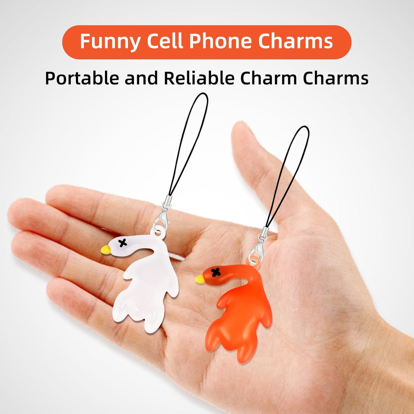 Cute Phone Charms Pink Cellphone Charms for Case Kawaii Charm for Phone Black Car Keychain Charm Kit White Mobilephone