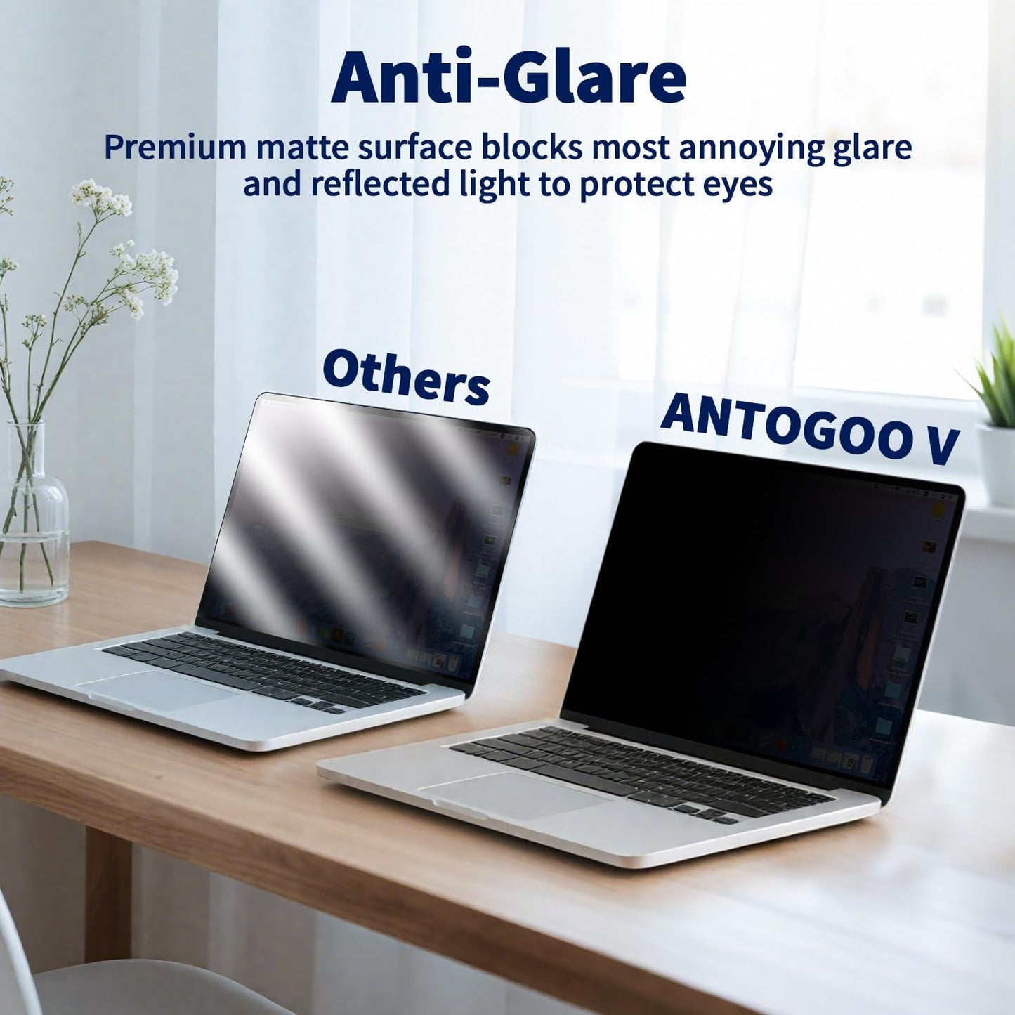 16 Inch 16:10, 16" 1920x1200 Magnetic Laptop Privacy Screen Removable Matte Anti Glare Blue Light Filter - Computer