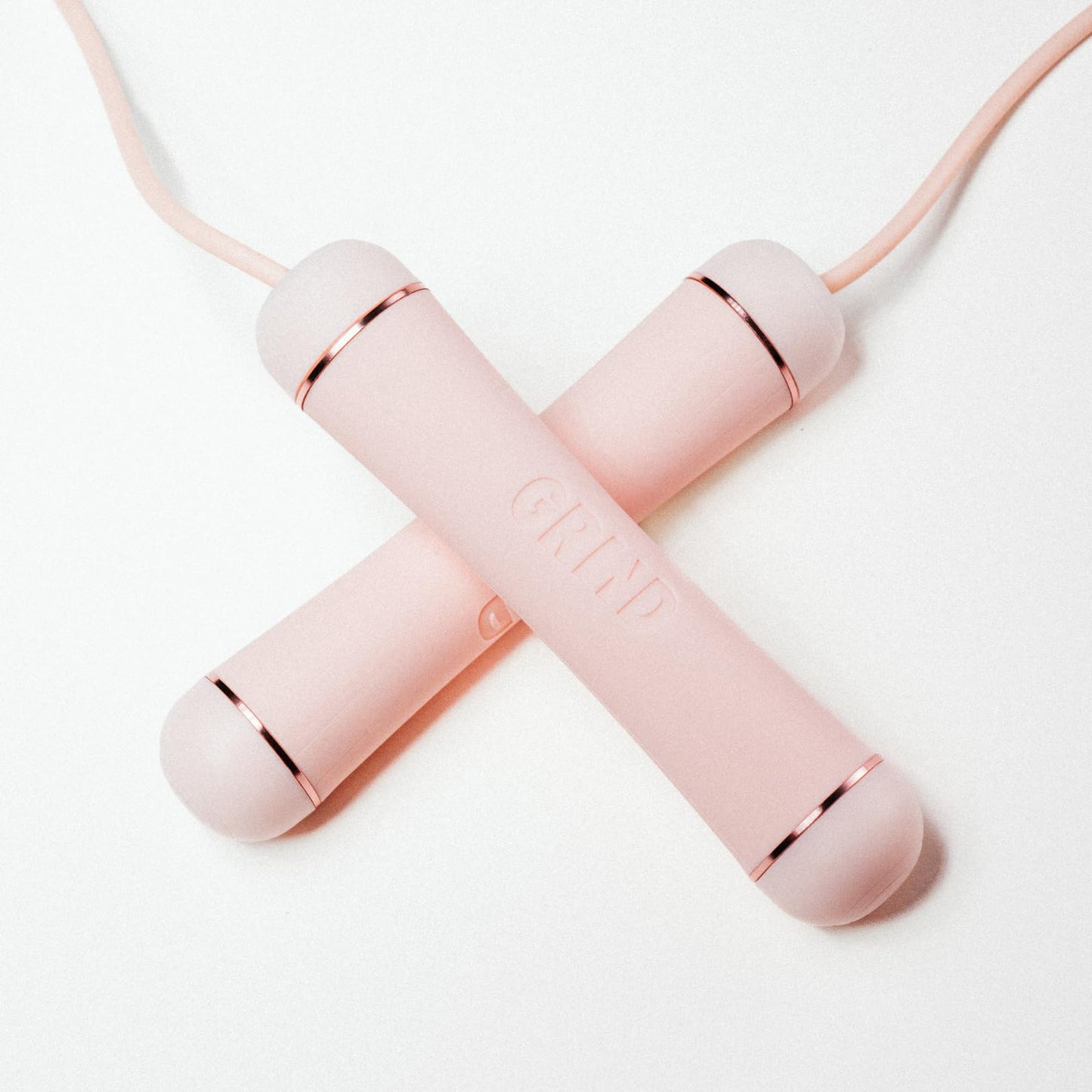 GRIND | Jump Rope - Adjustable "Float" | Tangle-Free, Rapid Speed with Ball Bearings | Ergonomic Soft Grip Handles | Skipping Rope for Fitness, Endurance Training, Gym Workout, or Home Exercise (Pink)