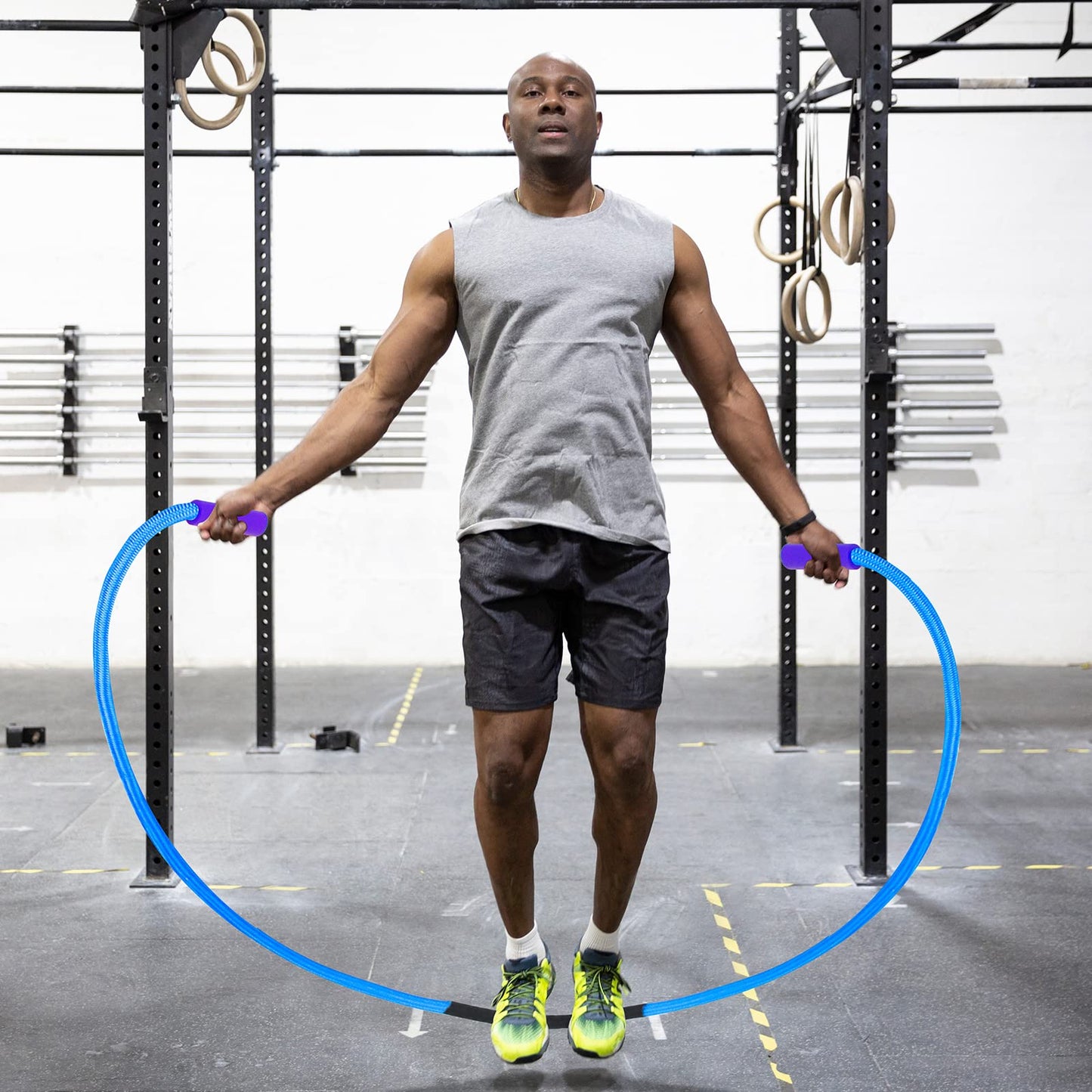 Weighted Jump Ropes with 360 Degree Rotation Handle.1 Inch 2.7LB Heavy Jump Rope for men and women,jump ropes for fitness