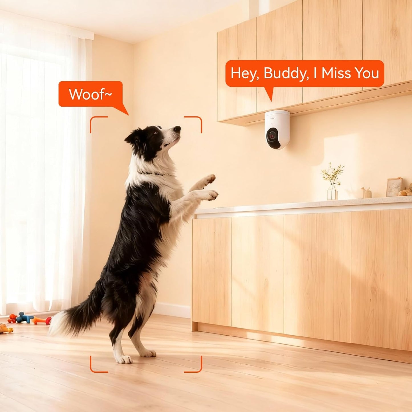 xpai 4K 64G APP,360 Detection,2-Way Security Camera,Industry's First with Built-in Storage No Monthly Fees,Indoor