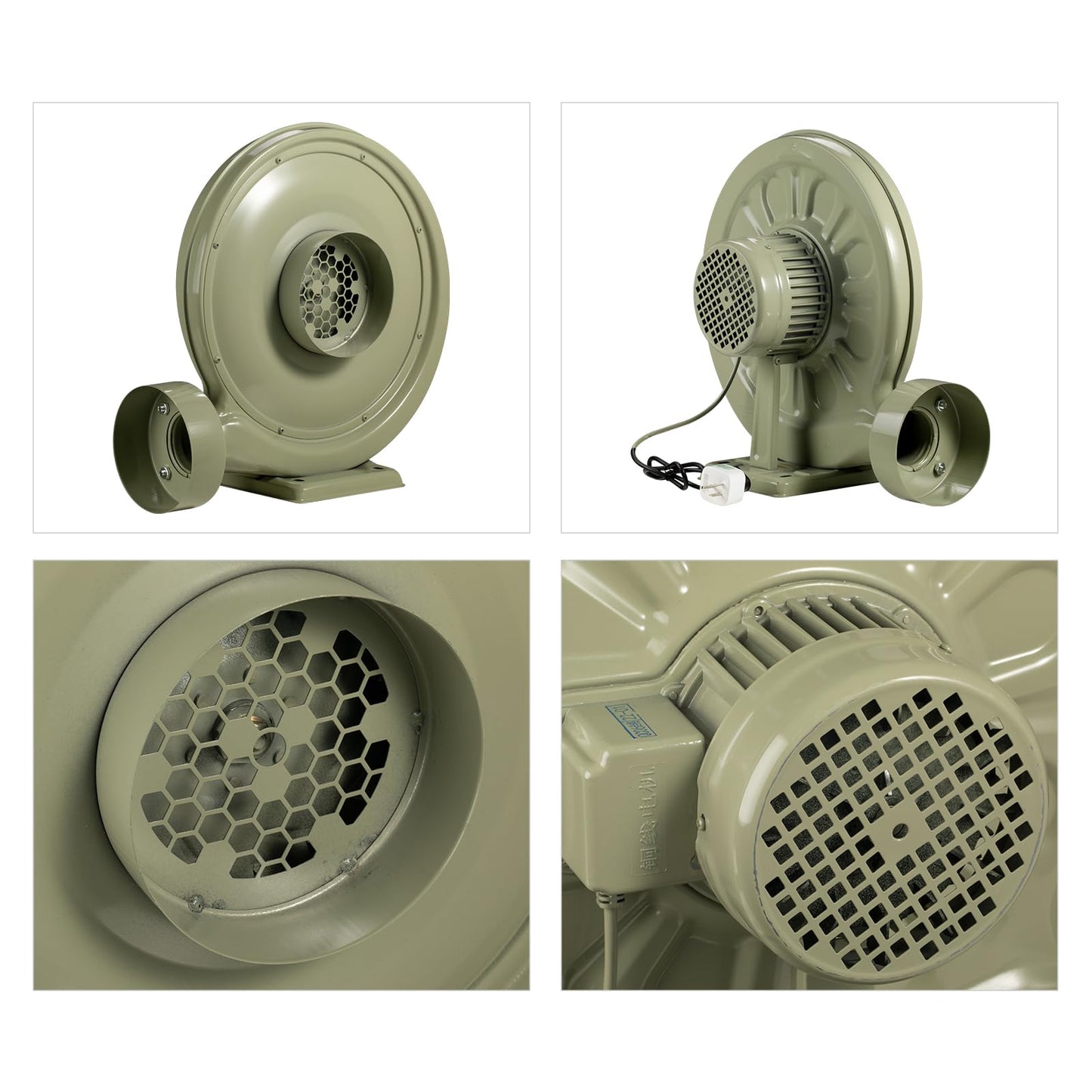 Cloudray 550W 750W Industrial Fan for CO2 Laser Engraving Cutting Machine Medium Pressure Lower Noise (550W, 220V 50Hz)