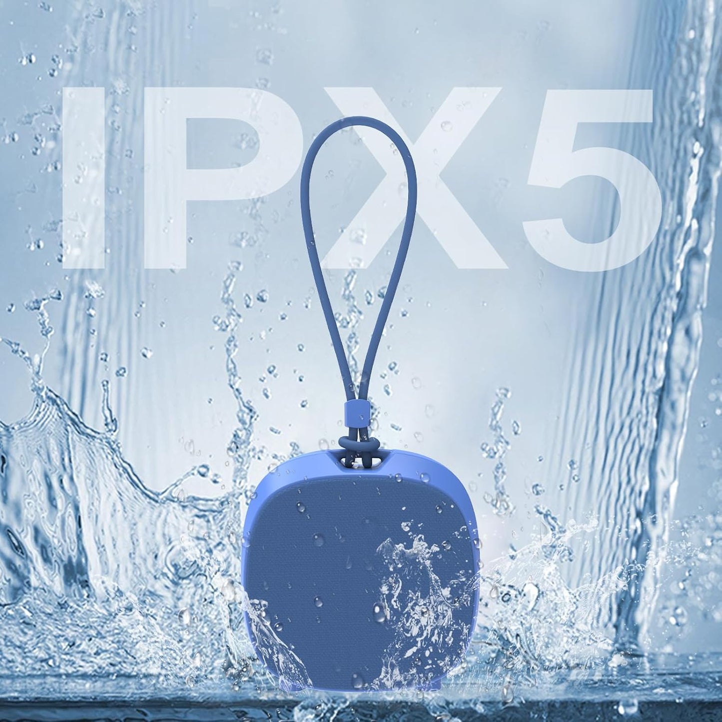 WUIUHOU IPX5 Sound,15 Portable Bluetooth Speakers, RGB Lights TWS SpeakersWireless Waterproof Mini Speaker with Loud