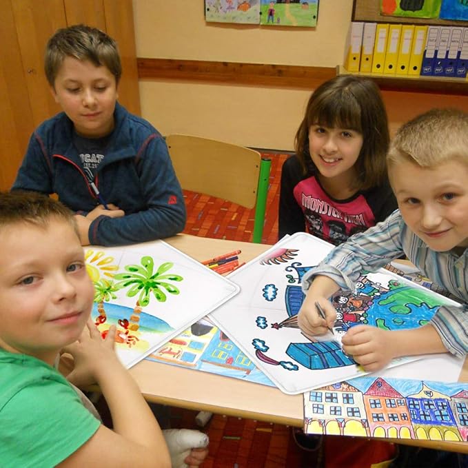 DIY Kites for Kids Kite Making Kit Bulk, Decorating Coloring Kite Party Pack,White Diamond Kite Kits