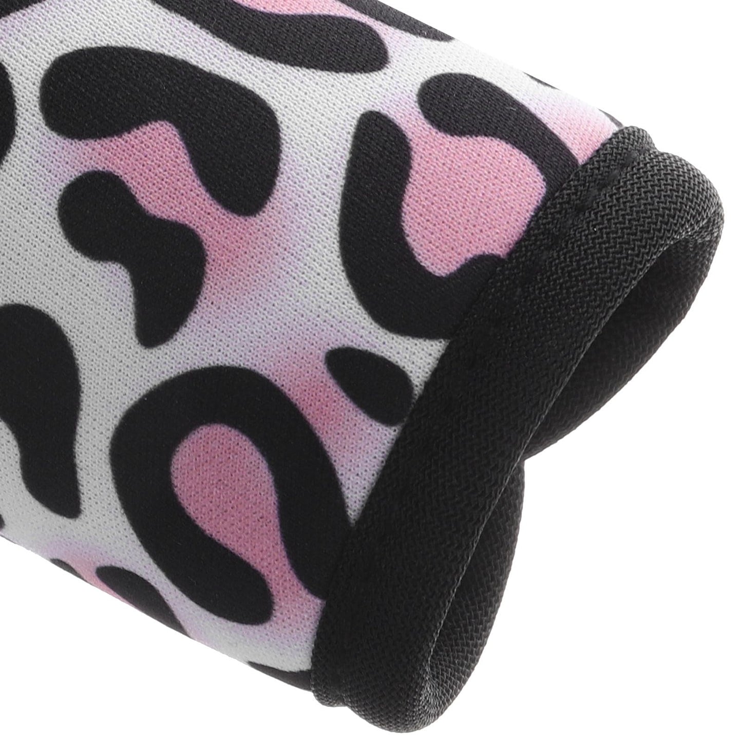 OHPHCALL Barbell Pad Set 2Pcs with Leopard Print Dumbbell Handle Covers Horizontal Bars Sleeve Non-Slip Protective Grip Pads for Pull Up and Weight Lifting Training