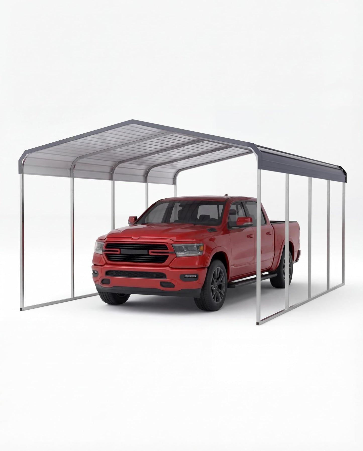 GarveeLife 12 x 20 Ft Heavy Duty Metal Carport with Metal Roof, Oversized Car Port Shelter for Trucks Boats Tractors, Outdoor Vehicle Cover for Driveway Yard