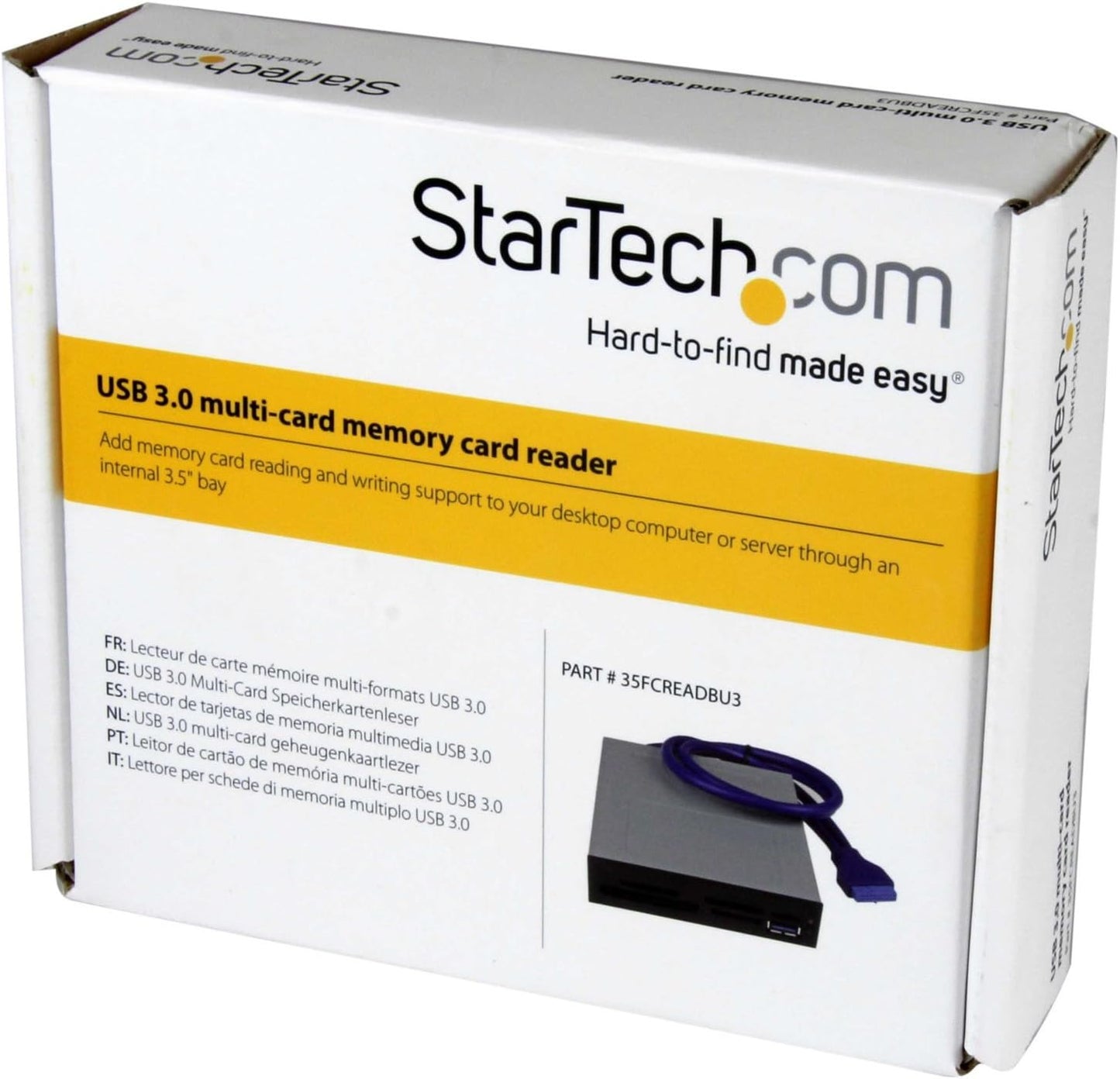 StarTech.com 3.0 (35FCREADBU3) USB Internal Multi-Card Reader with UHS-II Support - SecureDigital/Micro SD/Memory