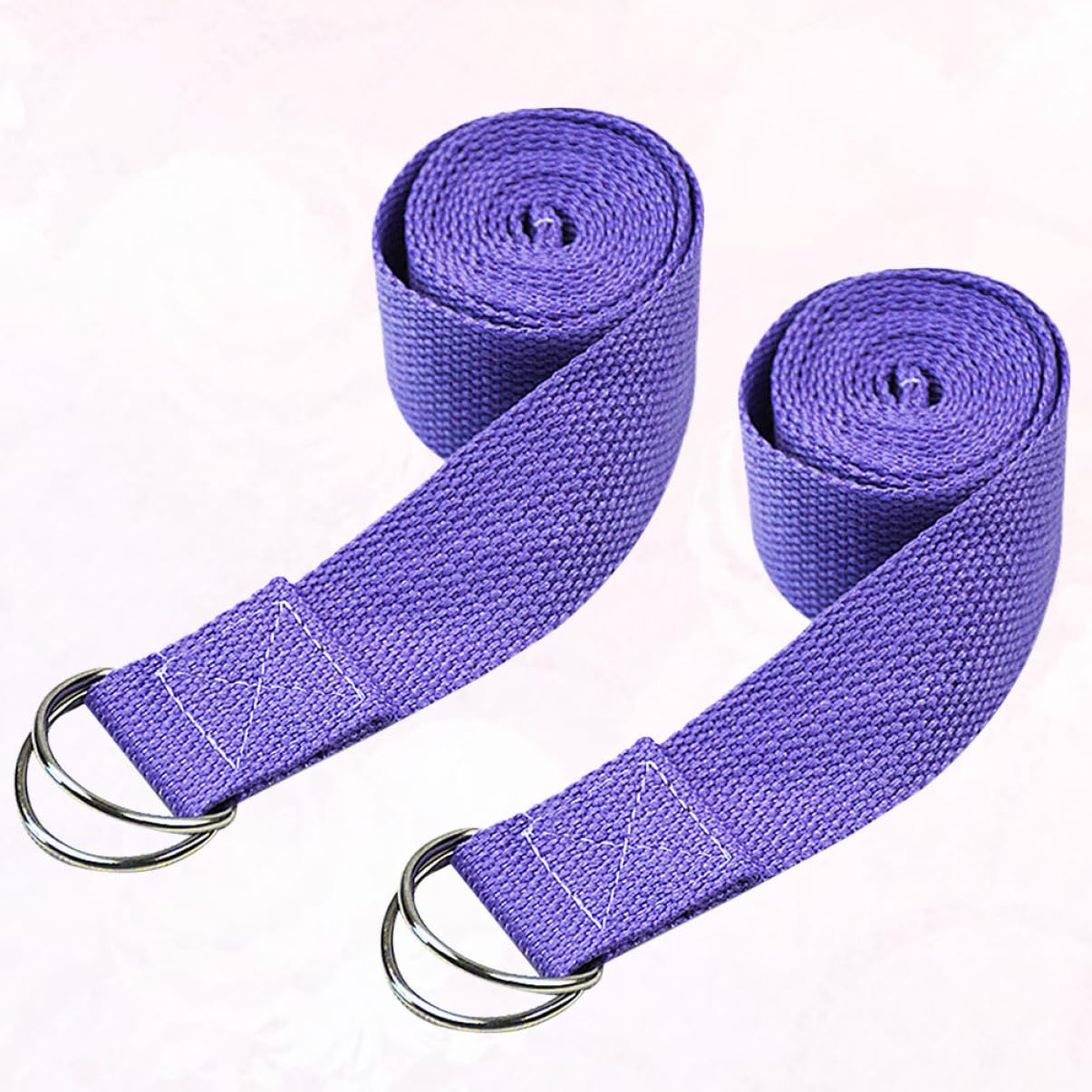 POPETPOP Yoga Stretch Belt 72 Inch Elastic Fitness Stretch Band with Durable Buckle for Flexibility Muscle Stretching and Daily Exercise