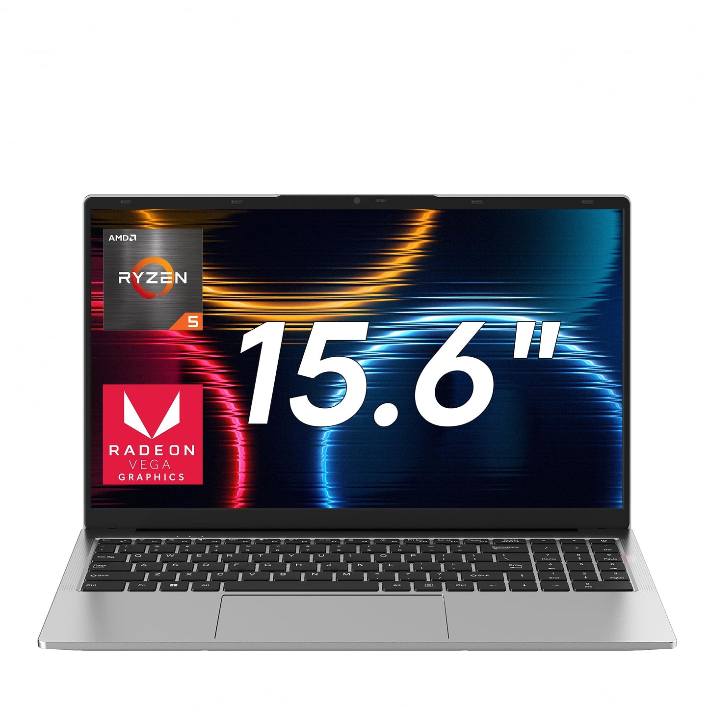 jumper 2026 Gaming Laptop, AMD Ryzen 7430U(Up to 4.3GHz), 16GB DDR4 1TB NVME SSD, 15.6" FHD IPS Screen, 62.7Wh Battery, Windows 11, GPU, USB3.2, 4 Stereo Speakers, 2 Memory Slots.