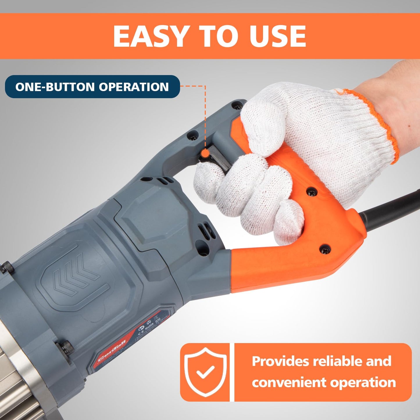 CENTALL Electric Hydraulic Rebar Bender 1250 W Hydraulic Rebar Bending Machine 1.1 Inch 16-28mm Rebar within 3-4 s Easy Bending Rebar Steel Bar HRB28 (Grey + Orange)