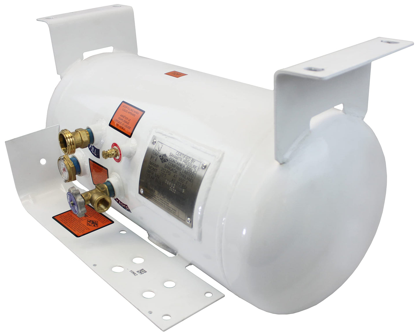 Flame King YSN122 12.2 Gallon RV, Van Or Trailer Horizontal ASME RV Propane Tank Cylinder, 12" x 28"