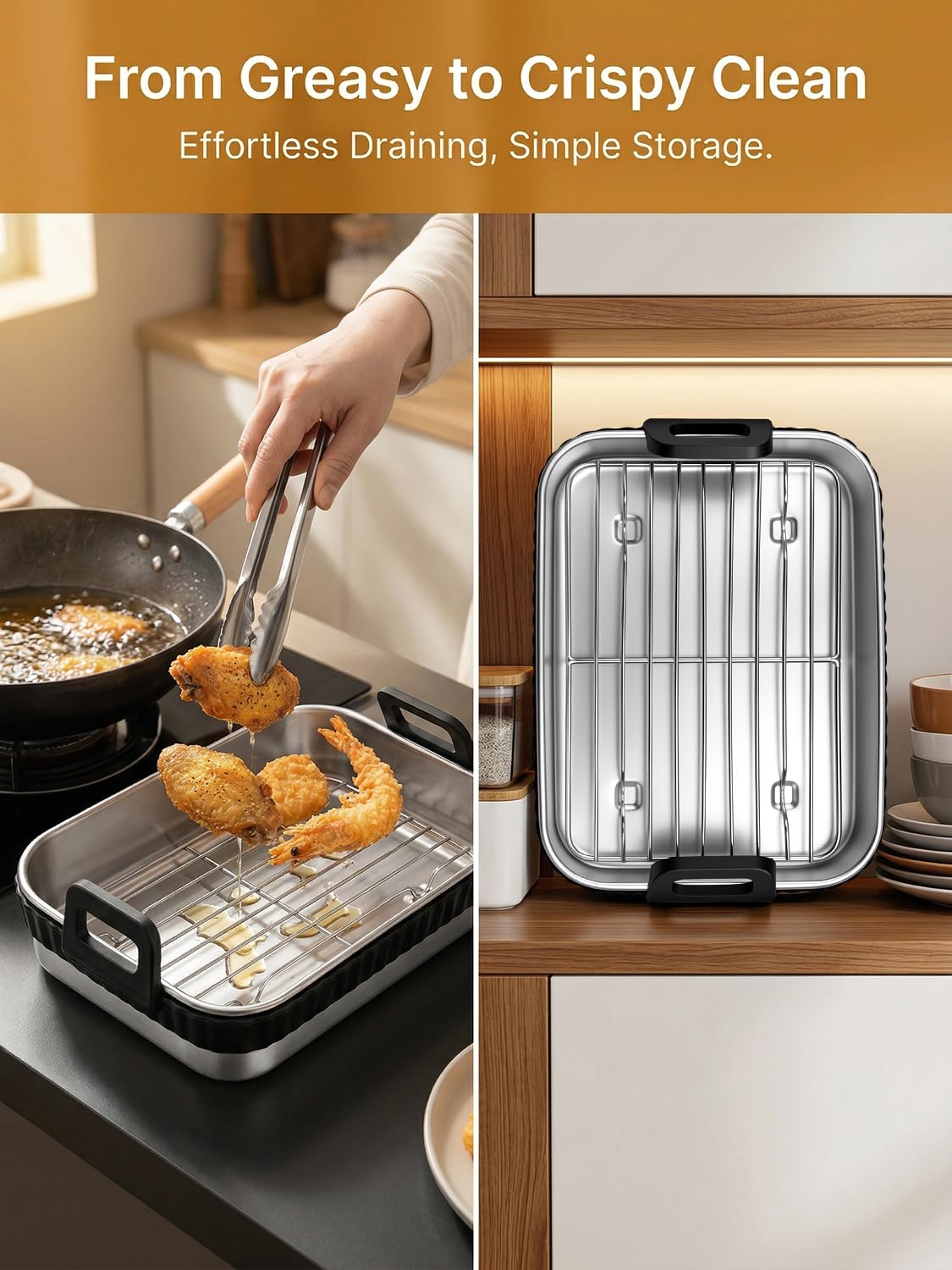 Edelstahl 304 Air Fryer Liner Compatible for Ninja DZ071/DZ550/DZ401, Reusable Airfryer Liners Accessories