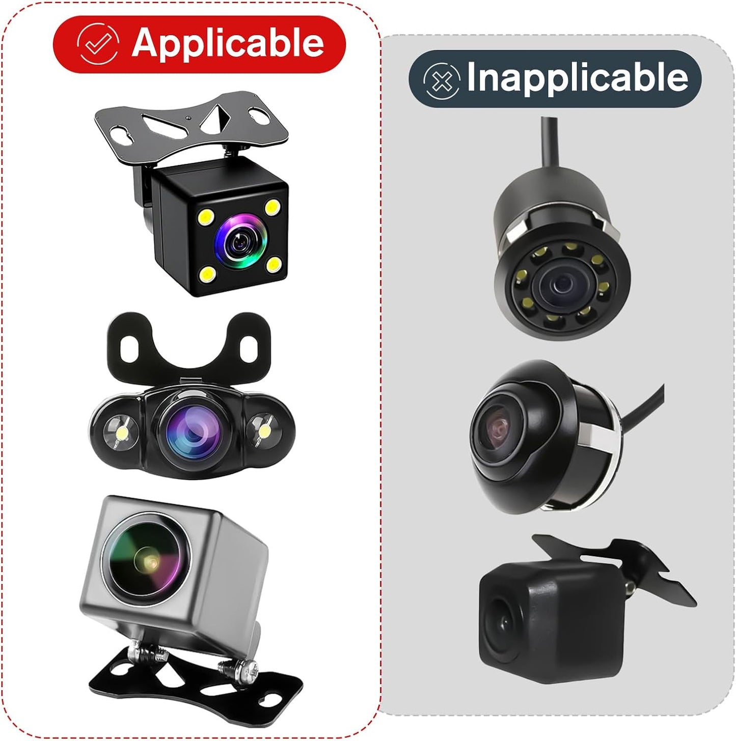 Xthrotsenk 2 Pcs Rear Camera Holder Universal Rear View Camera Rear Window Mount Back Windshield Backup Camera Mount