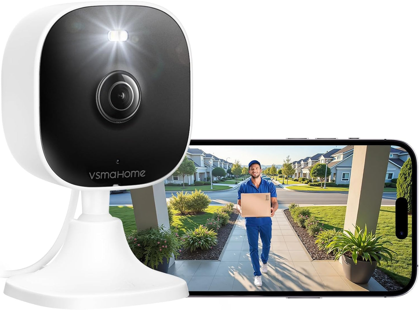 4MP 2.4g/5g 128G Cameras for Home Security with Audio and Video, Indoor Security Camera for Baby Monitor, Outdoor