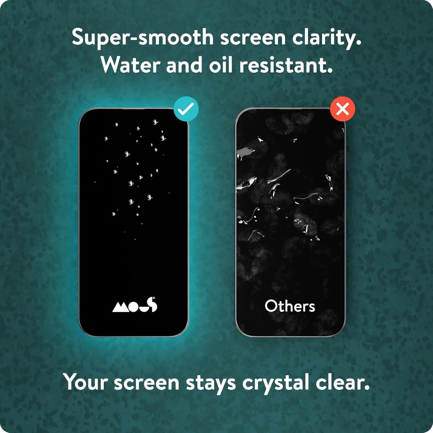 15 2 Pack Mous - Ultra Resistant Hybrid Glass Screen Protector for iPhone Pro Max HD - Anti-Scratch & Shatterproof