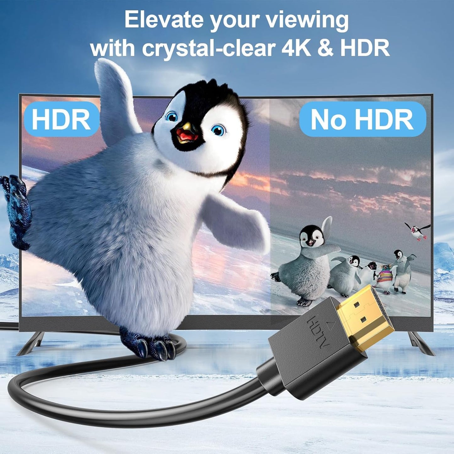 3 10-Pack 4K 3FT 2.0 4K@60Hz/2K@144Hz/ 1080P,HDCP 2.2, PS5, PS4, FT HDMI Cable Black, HDMI Cord High Speed Shielded