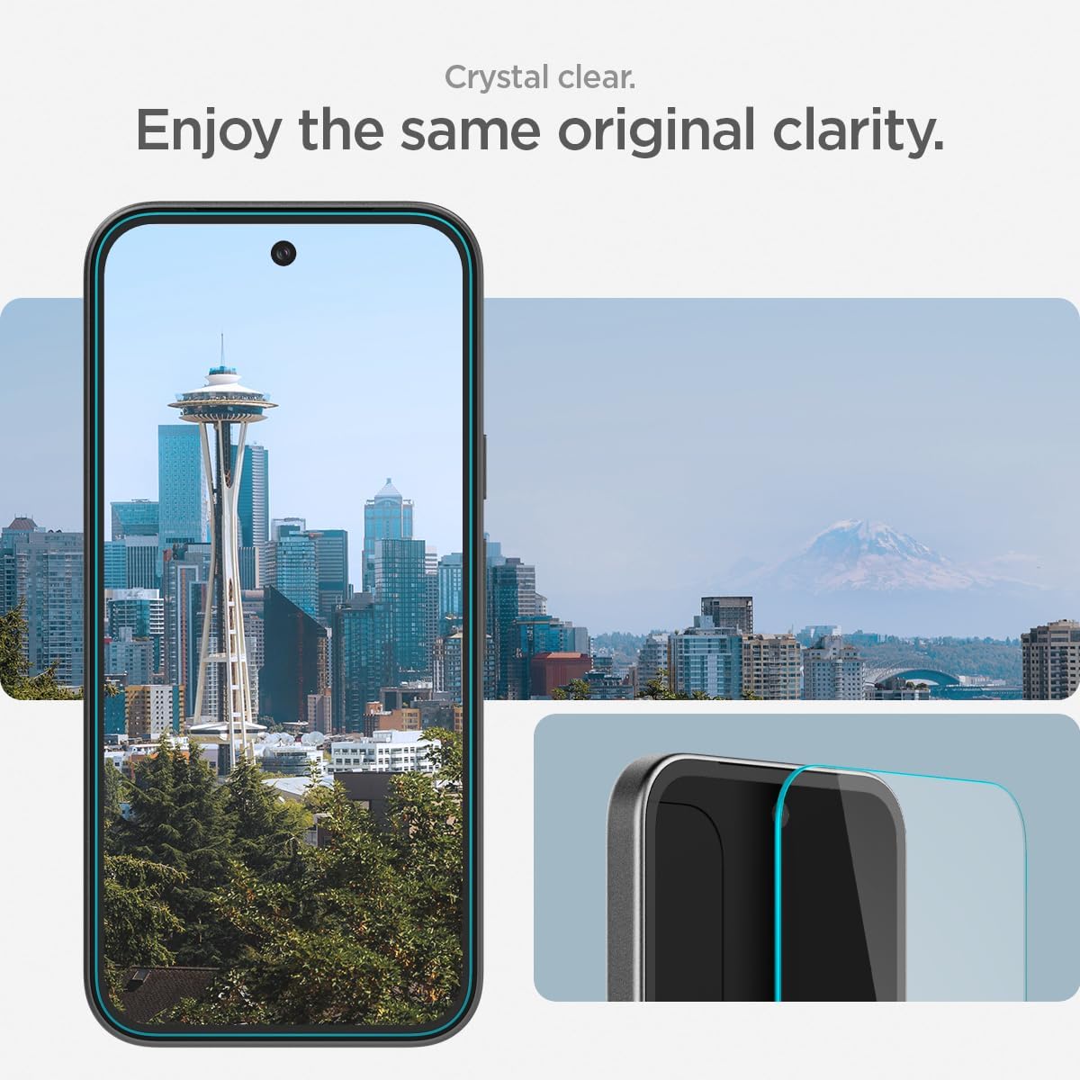 9a 2 Pack Spigen Tempered Glass Screen Protector [GlasTR EZ FIT] designed for Pixel