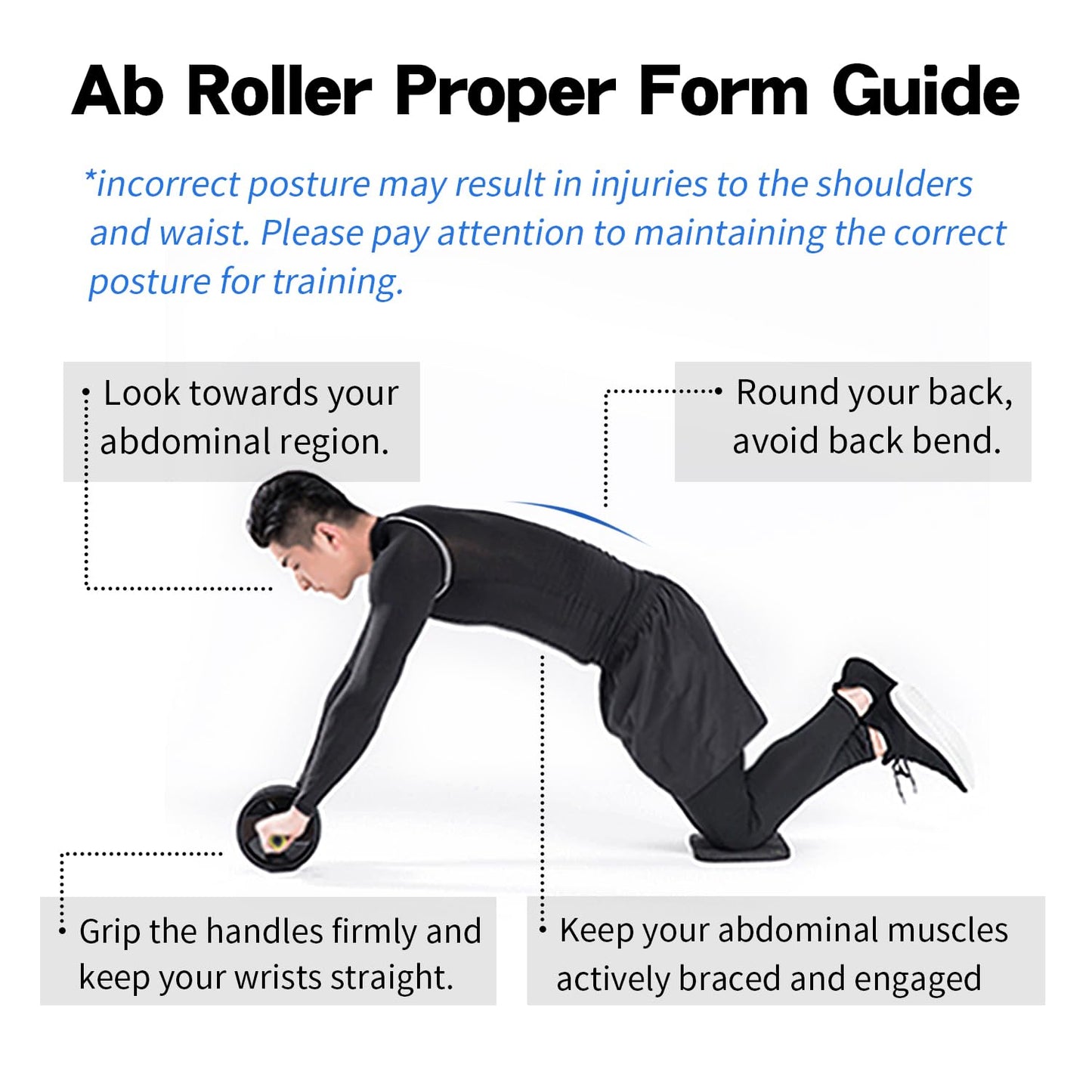 FEELCAT Convertible Ab Wheel Roller,Abs & Core Workout, Exercise Wheel with Knee Pad, Double Wheel Set with Dual Fitness Strength Training Modes at Gym or Home (Red Double Wheel)