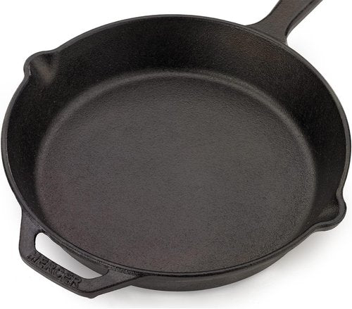 Mercer Culinary Pre-Seasoned Cast Iron Skillet - 10.25-Inch Durable Cookware for Perfect Meals