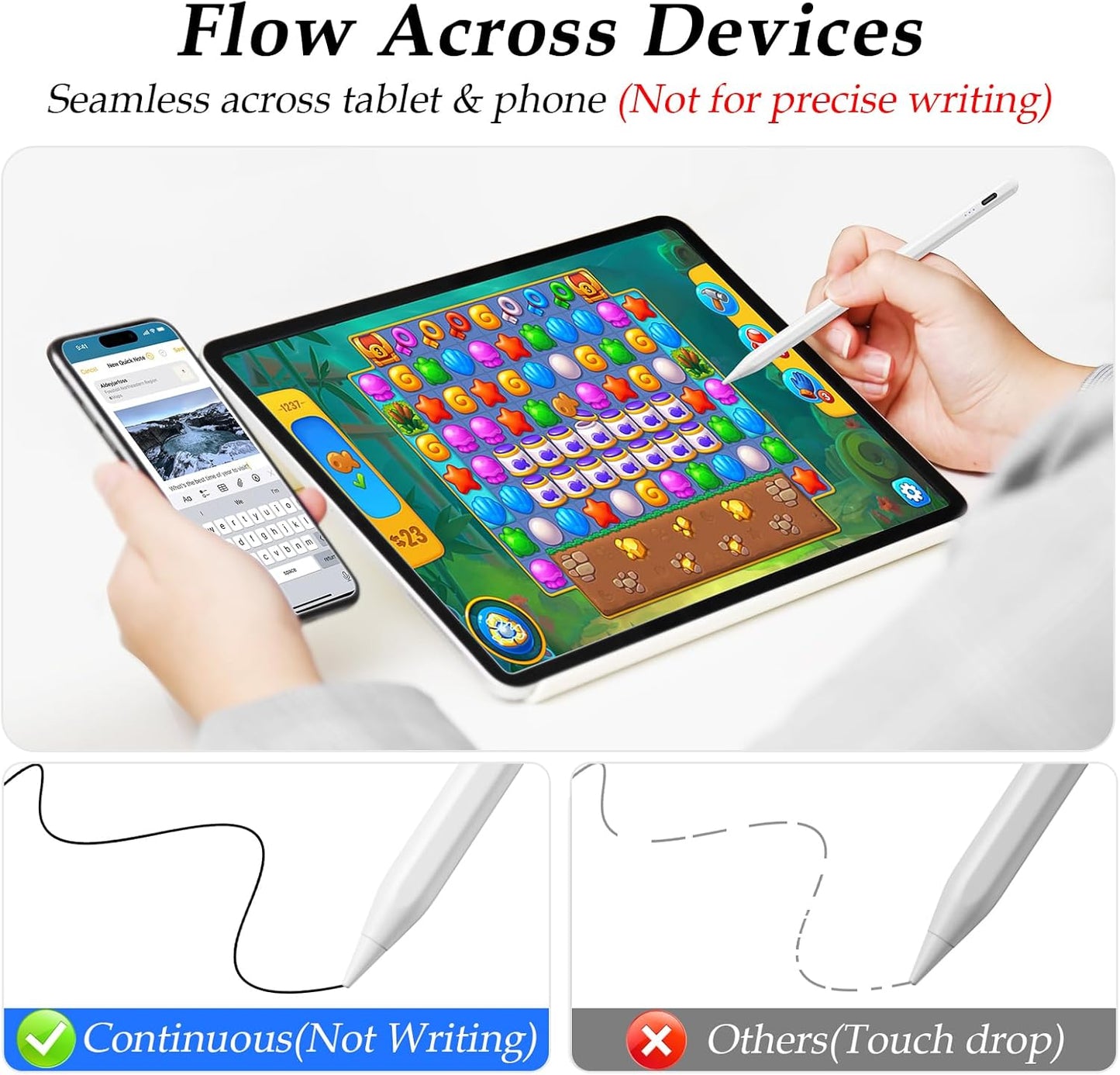 AYNSRTN 10/Max 11/HD 8 Stylus Pen for AMZ Fire HD Tablets Touch Screen | Pencil with Samsung Galaxy Tab