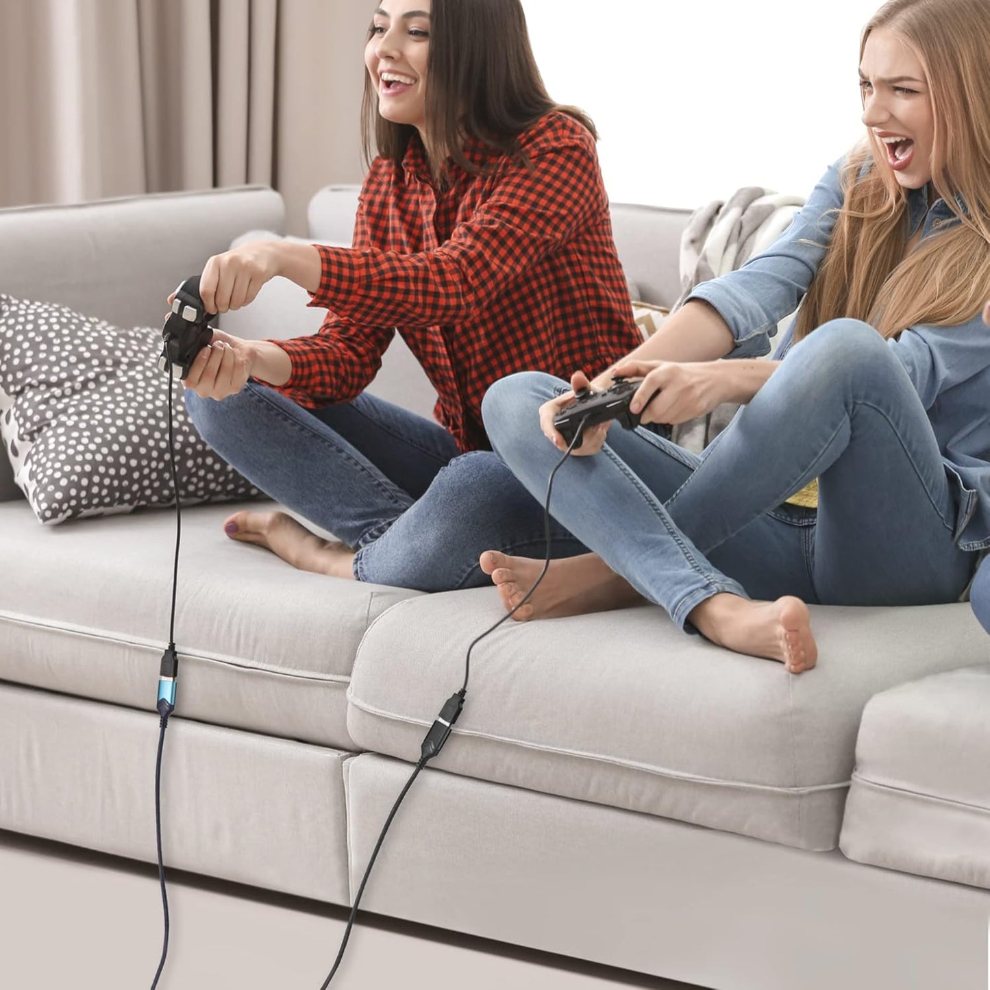 ROFICORD 3.0 [2Pack] 5FT 2Pack 5FT) USB Extension Cable, High Speed Extension Cable USB A Male to Female Extension Cord