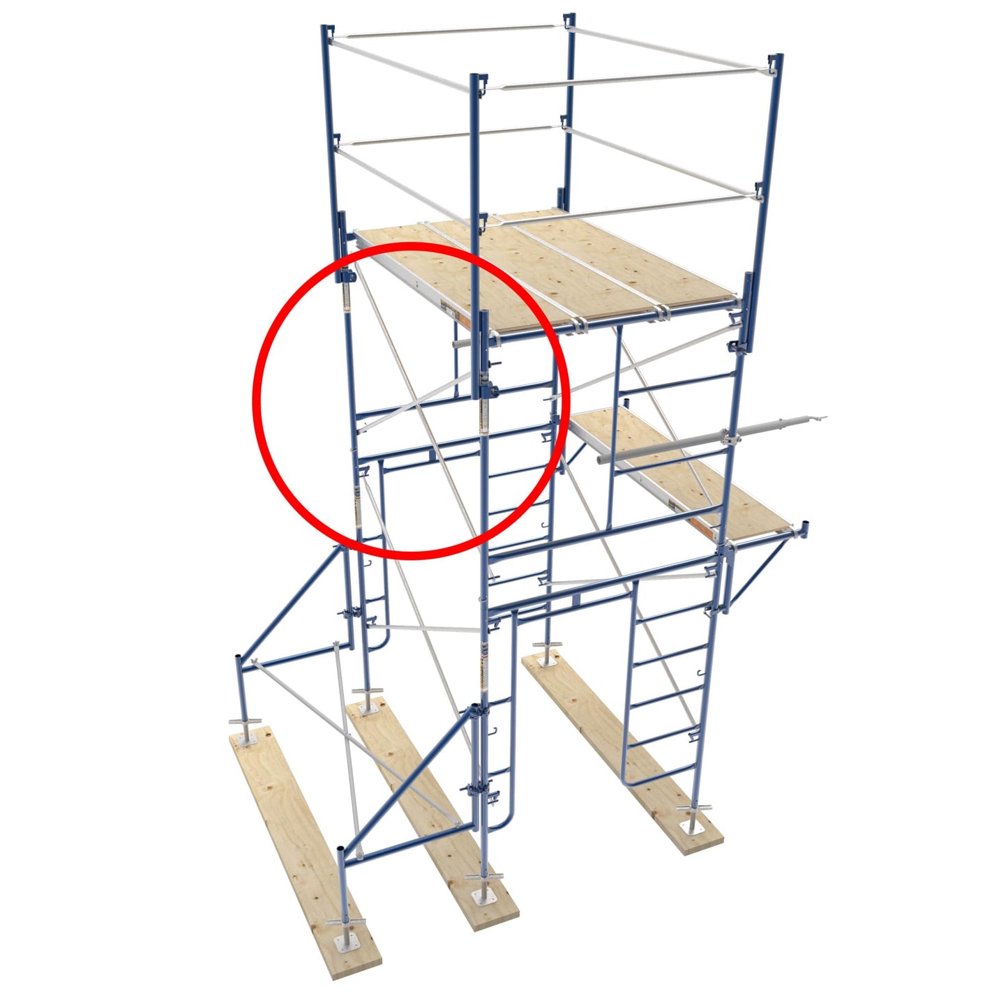 Metaltech Saferstack 4ft. x 7ft. Scaffold Cross Brace - 8-Pk. M-MC4884K8
