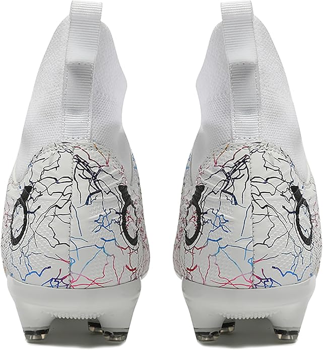 Men's Soccer Shoes High-Top Soccer Cleats Outdoor Breathable Athletic Professional Spikes Youth Boys Football Shoes Unisex