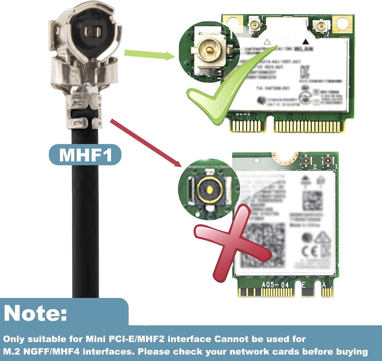 Kaunosta 3dbi 2.4GHz 2.4G 5CM RF1.13 15cm 2PCS WiFi Antenna SMA Male (Inner Pin) Network Bluetooth FPV Small Omni