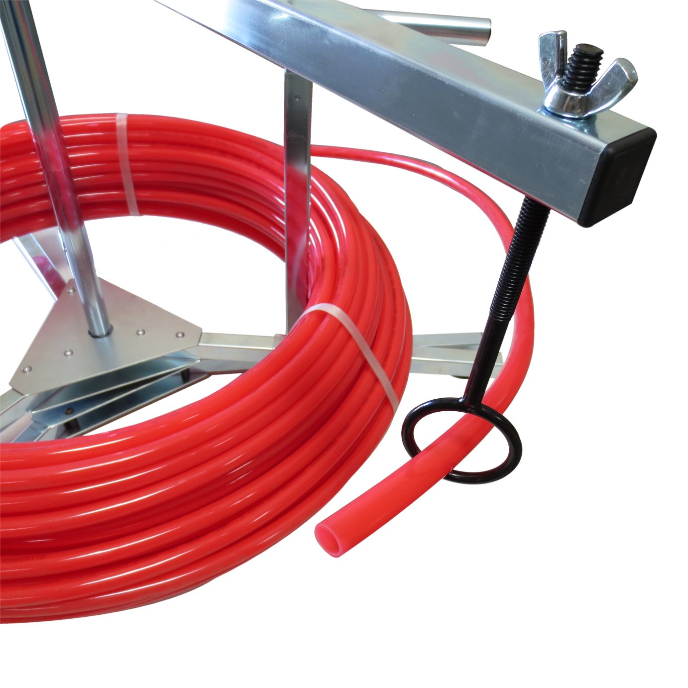 PEX Piping Full Size Uncoiler for 3/8" to 1" PEX Tubing, Radiant Potable Water Applications PEX GUY