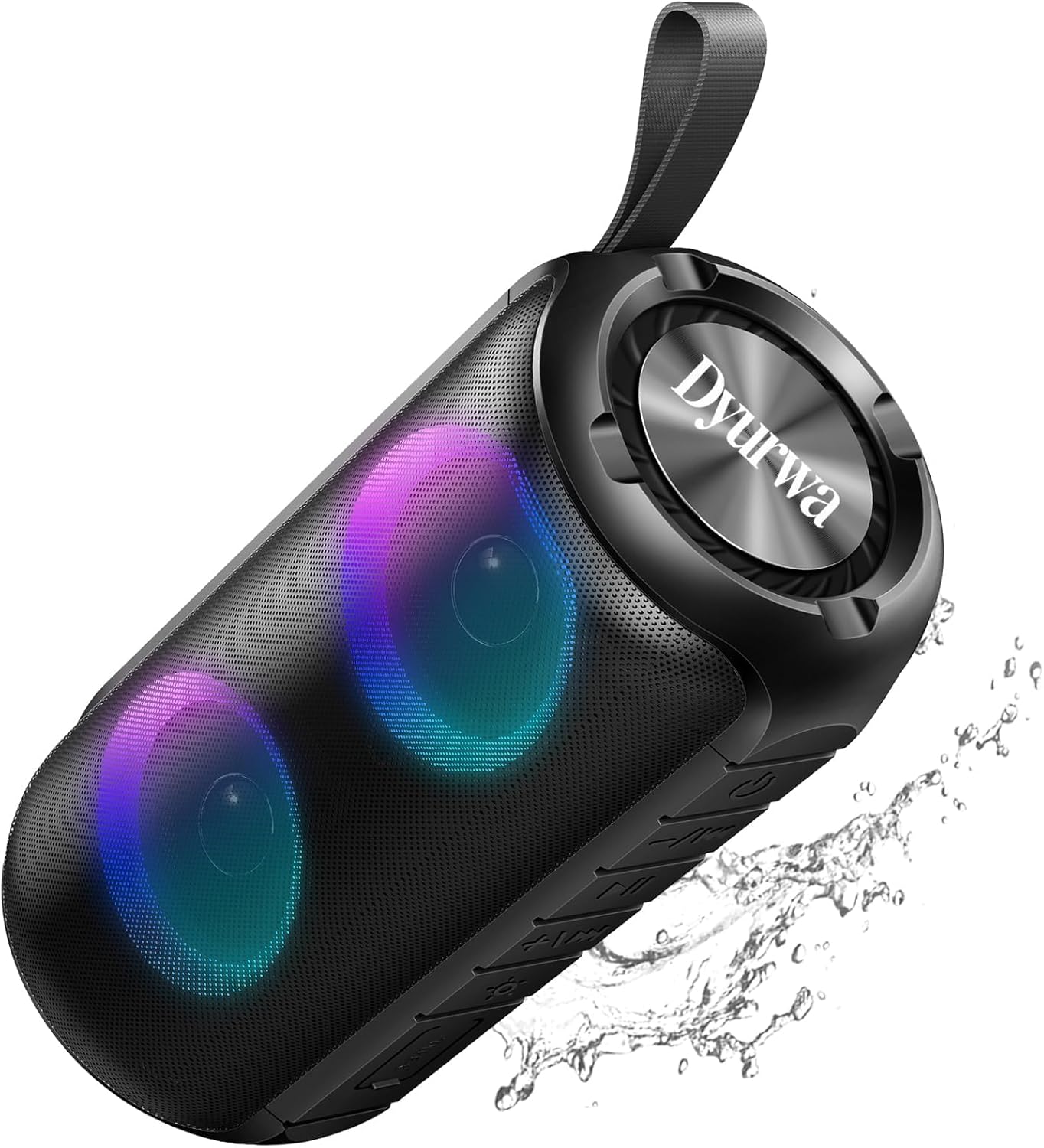 Dyurwa 360HD 2026 IPX7 12H Bluetooth Speaker with Stereo Sound, NEW Portable Wireless Speaker Waterproof, HD Call, TWS