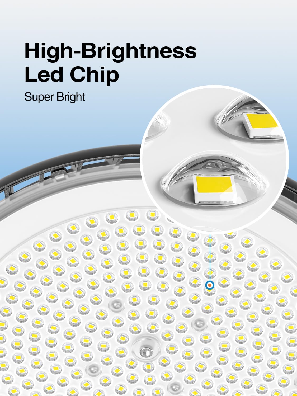 New Super Bright Ultra-Thin 200w High Bay Led Shop Lights| 30000LM 5000K UFO Led High Bay Light with 5ft Cable Hook Safe Rope| Shop&Garage Lighting Lights for Factory Workshop Warehouse Garage Barn